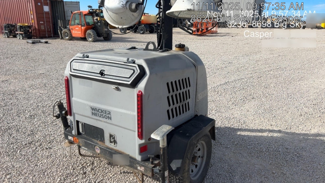 2018 Wacker Neuson LTV6L-MH Wacker Neuson LTV6L Mobile Light Tower w/Fuel Level Sensor Installed