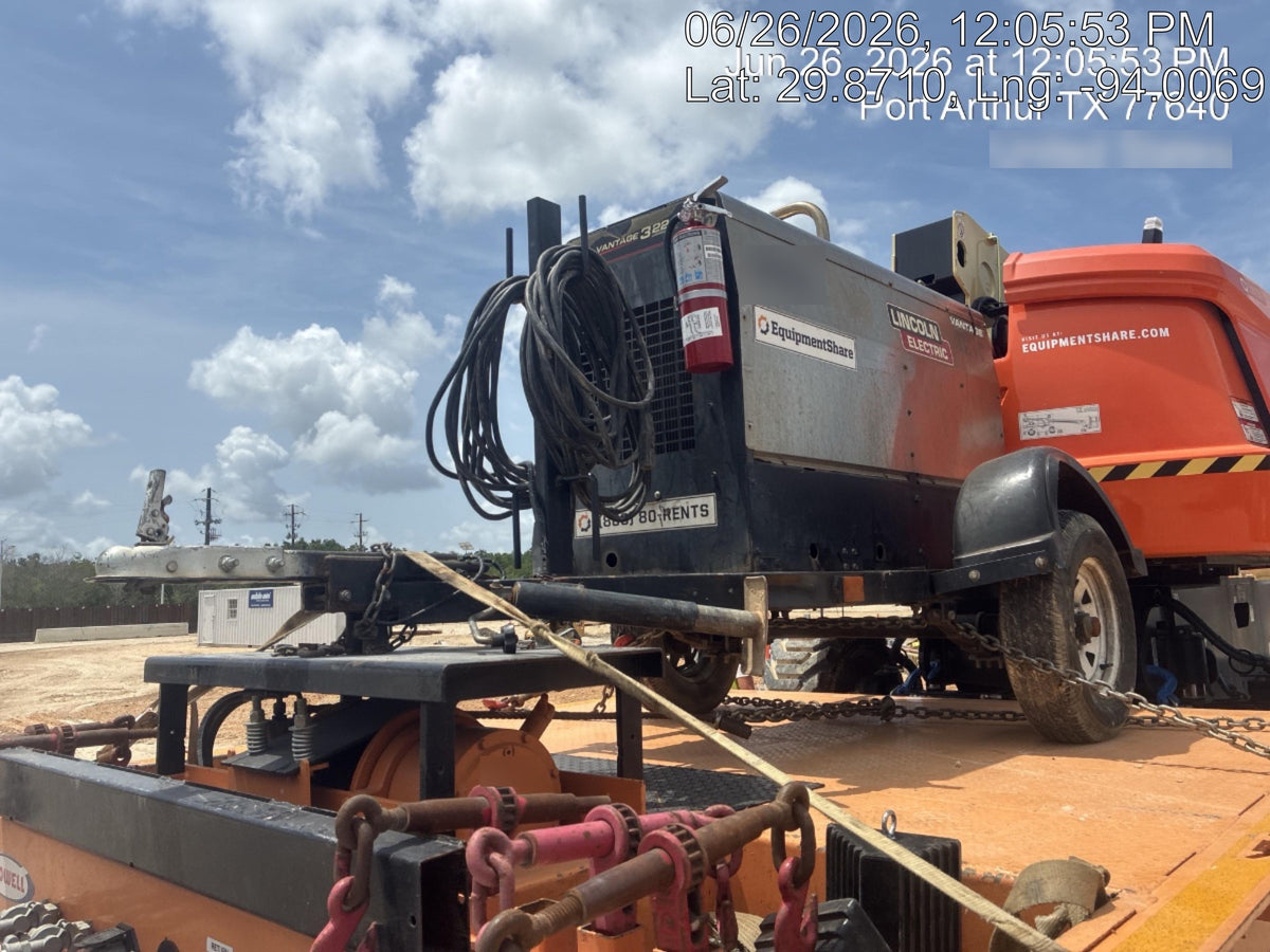 2019 Lincoln Electric Vantage 322 Ready-Pak 3, Two Wheel Trailer, Fender and Light Kit, Cable Rack