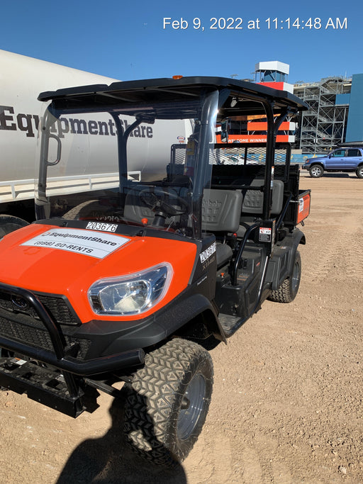 2022 Kubota RTV-X1140W-H Plastic Canopy, Windshield Acrylic Clear, LED Strobe Light, Wire Harness Kit, Back up Alarm