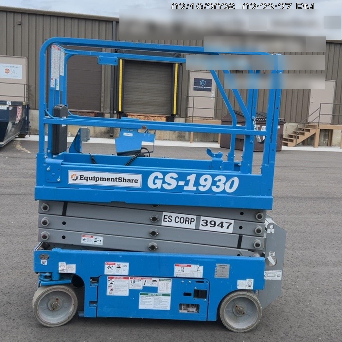 2017 Genie GS-1930 Genie 1930 Scissor Lift