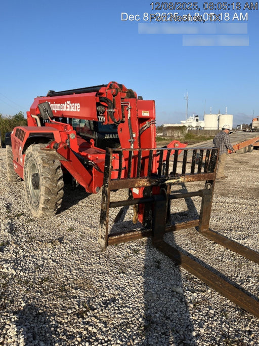 2020 Manitou MTA12055SER3 Cab/Heat/Air, Solid Tires, Amber Strobe, Lift Hook w/66" Carriage, 60" Forks