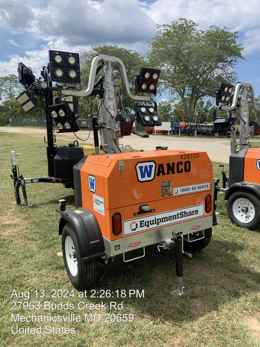 2024 Wanco WLTT-4MM4K Diesel, Deep Sea Controller, Shore Power Plug, Auto Start, (4) 350W LED Floodlights, 4kW Generator, 60 Gal Fuel Tank, 2" Ball, T3