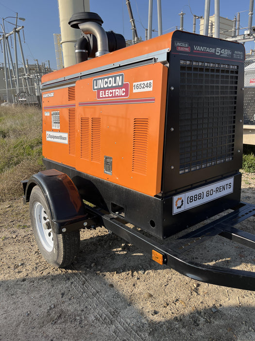 2021 Lincoln Electric Vantage 549X Ready Pak 3, ORANGE (includes trailer, cable rack, fender light kit)