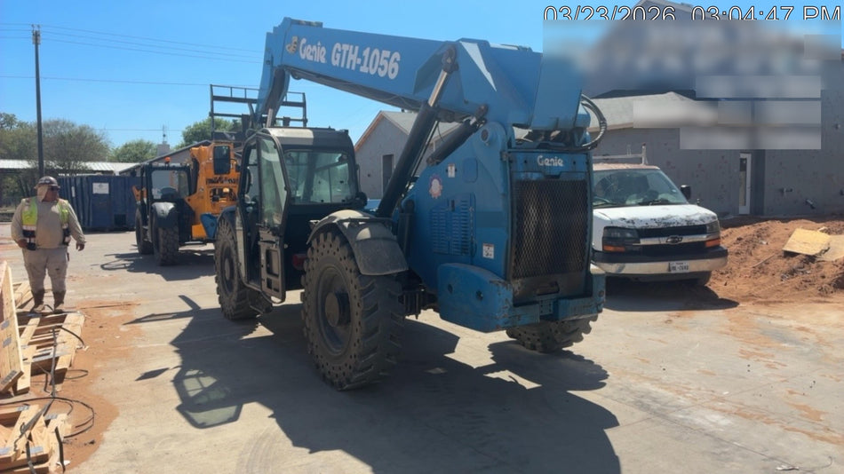 2018 Genie GTH-1056 Genie GTH-1056 w/CAB, Solid Tires, Work Lights, 60" carriage/forks, cab mesh, beacon