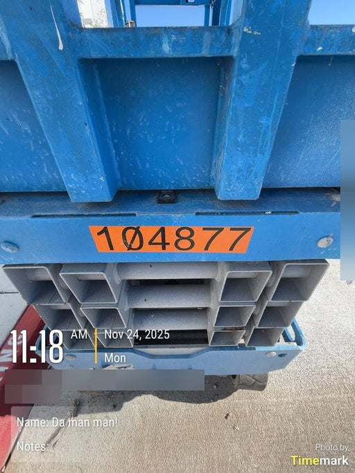 2020 Genie GS-1930 Solid Non Marking Tires, Beacon, Folding rails with half height swing gate, 800W Inverter