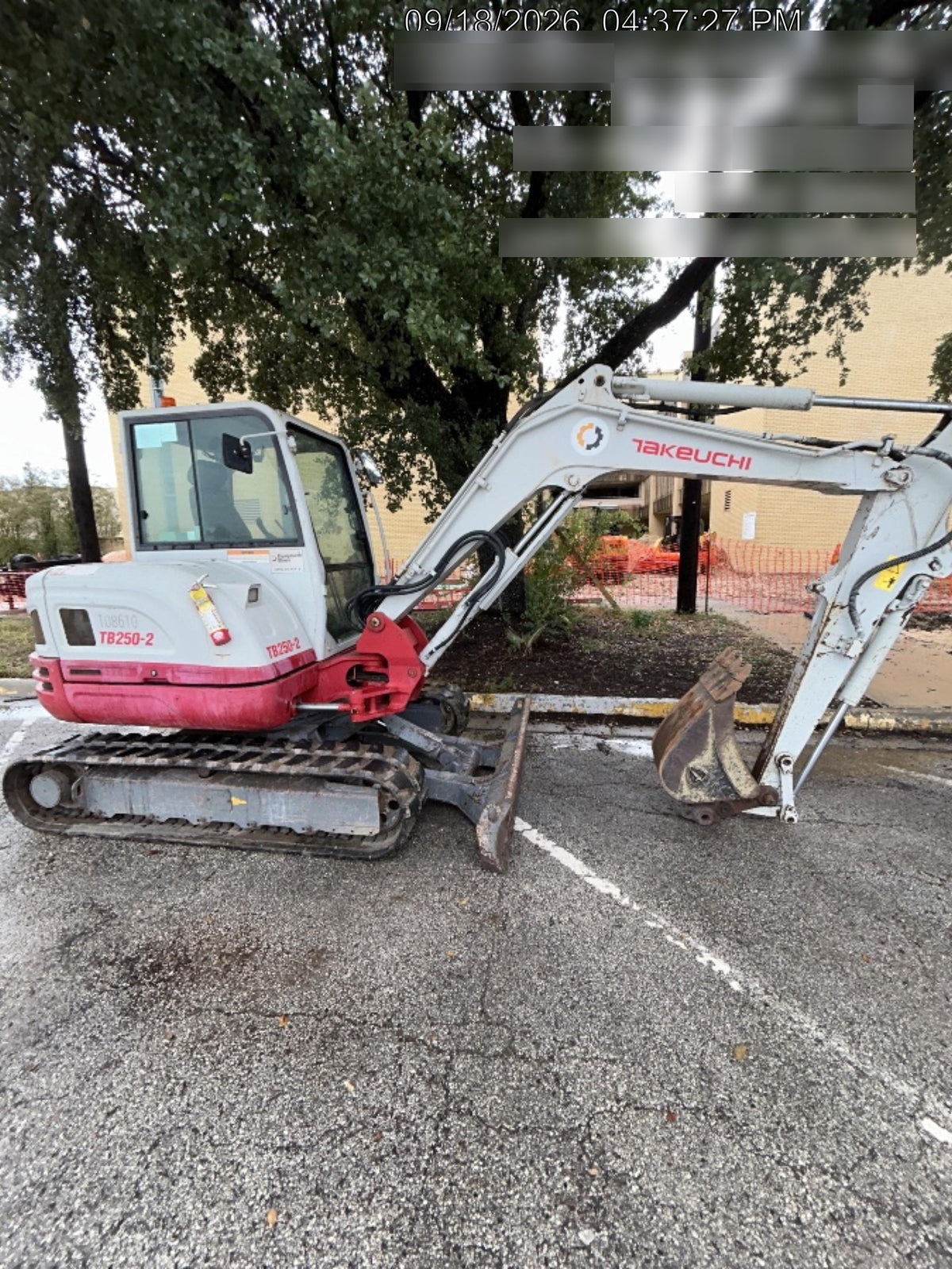 2020 TAKEUCHI TB250-2C