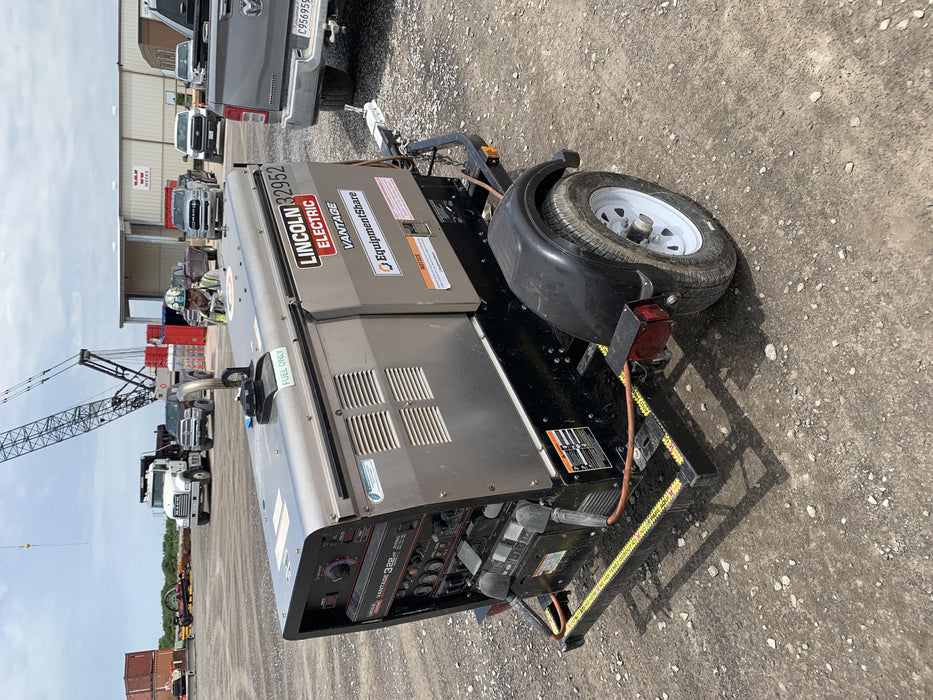 2019 Lincoln Electric Vantage 322 Welder Ready-Pak 3, Two wheel trailer, Fender and Light kit, Cable Rack