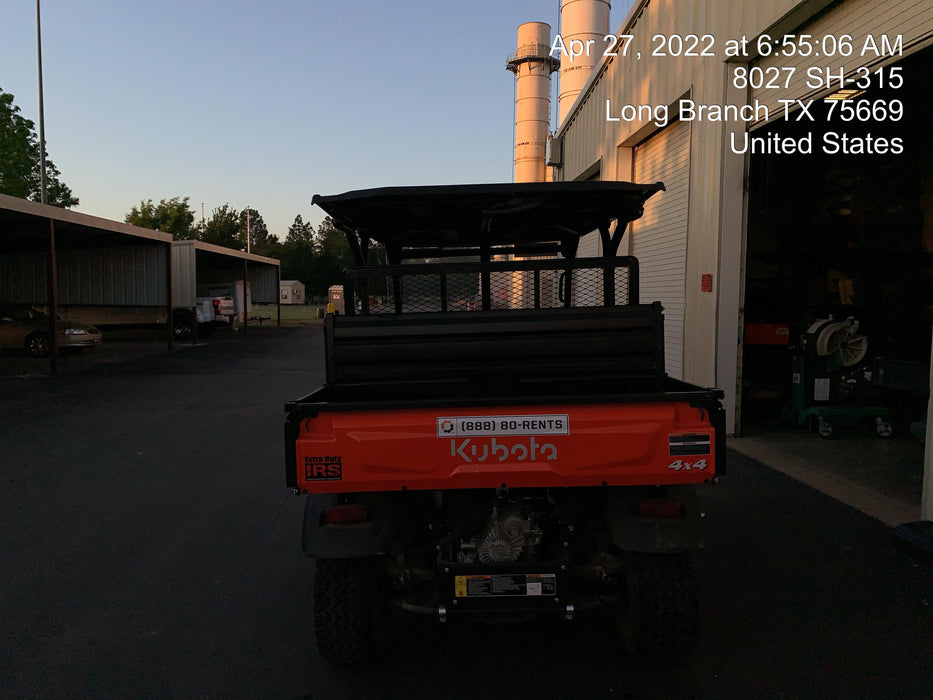 2022 Kubota RTV-X1140W-H Plastic Canopy, Windshield Acrylic Clear, LED Strobe Light, Wire Harness Kit, Back up Alarm