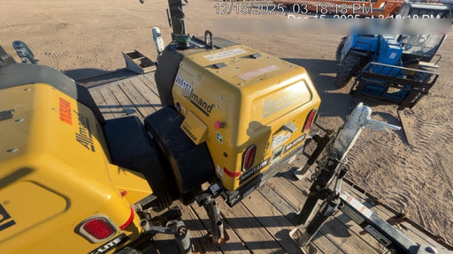 2022 Allmand NLV3GR (4) LED Light Fixture 350W, 23' Vertical Mast, 3kW Prime, Towable, ES Decals, T3