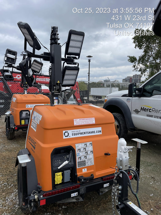 2023 Generac MLT2 Diesel, Flex Switch 120V Input, Powerzone Controller, (4) 320W LED Lights, 4kW Generator, 39.9 Gal Fuel Tank, 2" Ball, T3