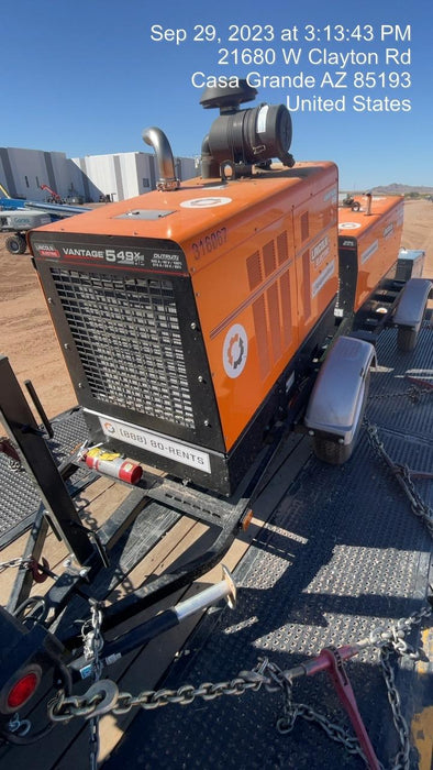 2023 Lincoln Electric Vantage 549X Crosslink Technology, Trailer Mounted, ES Decals, T3