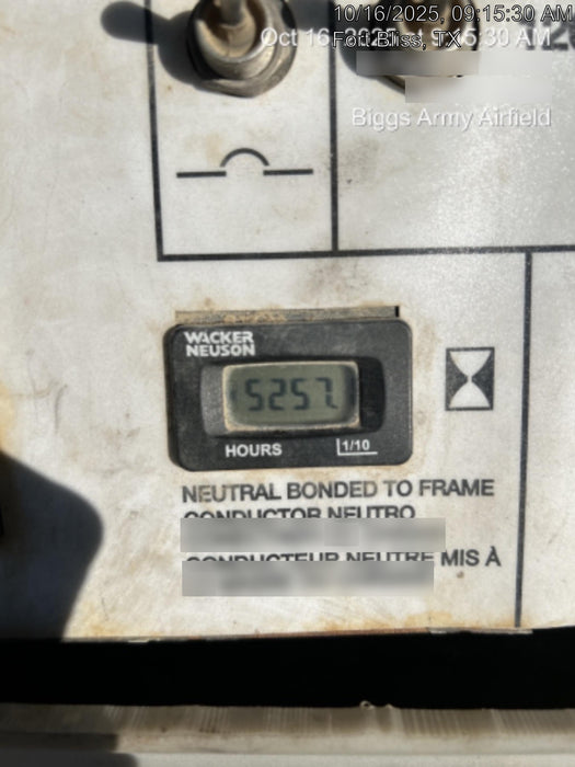 2019 Wacker Neuson LTV6L-MH Mobile Light Tower w/Fuel Level Sensor Installed