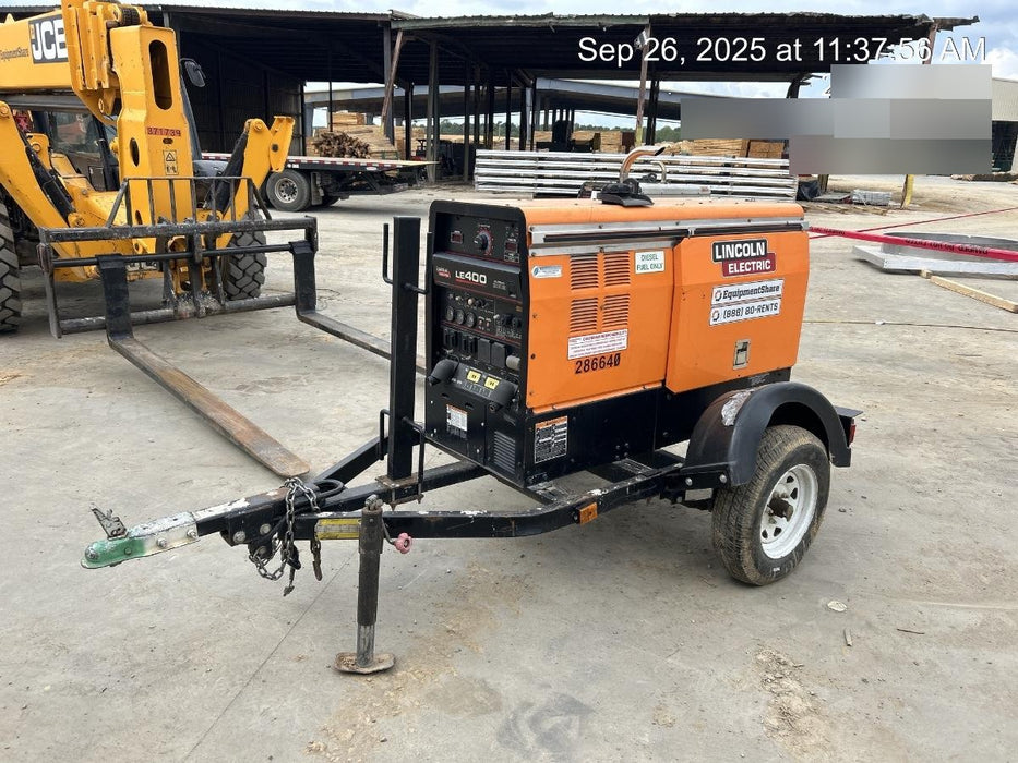 2022 Lincoln Electric LE400 Kubota V1505, Trlr, Cable Rack, Light Kit, ES Decals, T3