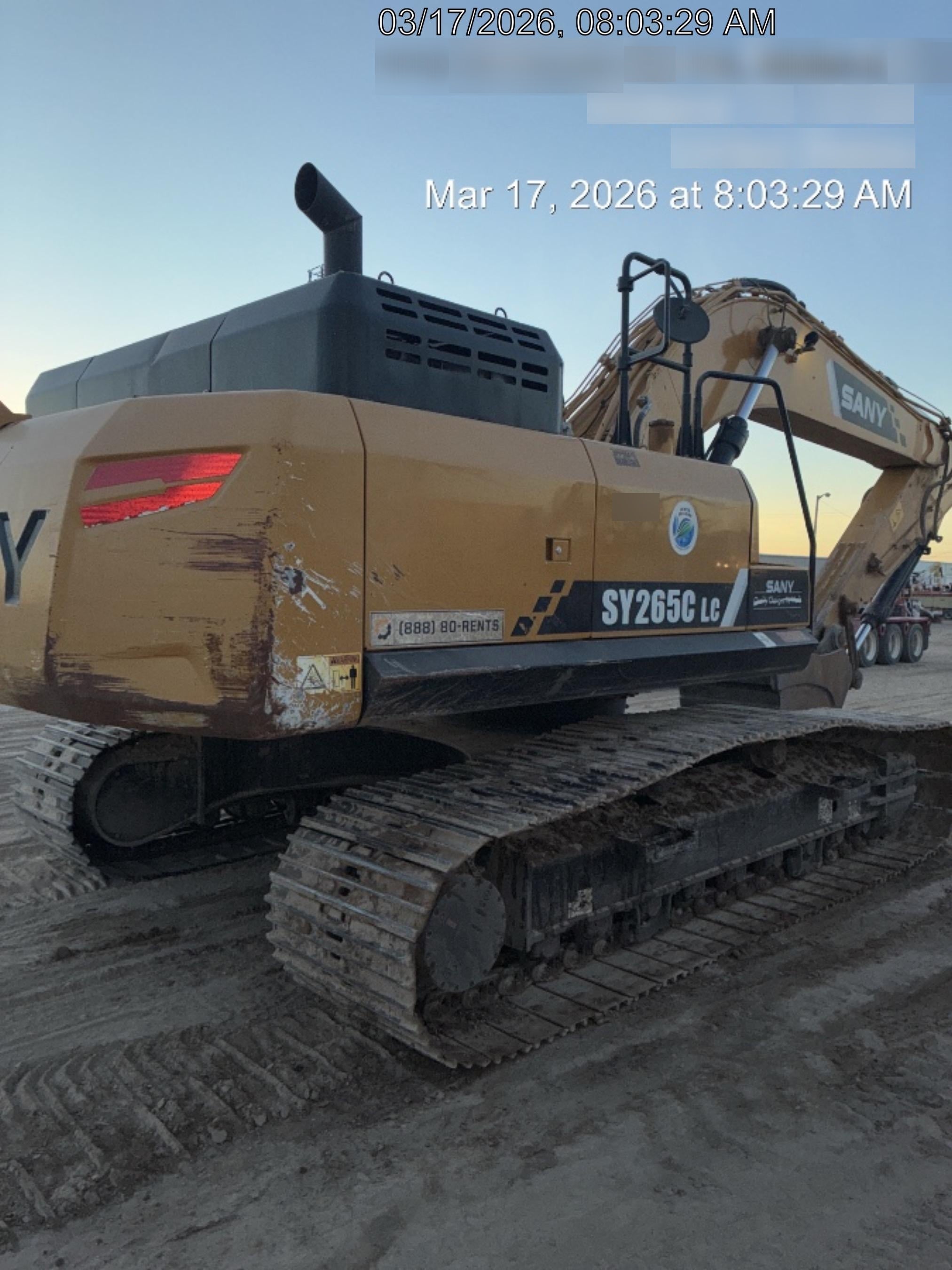 Sany SY265C SY265 Tier 4 - Cab, Hydraulic QC,  Buckets: 48" , Hydraulic Hammer 5,000lb impact class