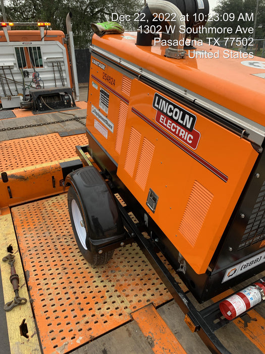 2022 Lincoln Electric Vantage 549X Crosslink Technology, Trailer Mounted, ES Decals, T3