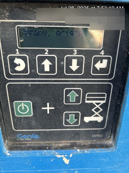 2019 Genie GS-1930 Fixed Rails with Chain Entry