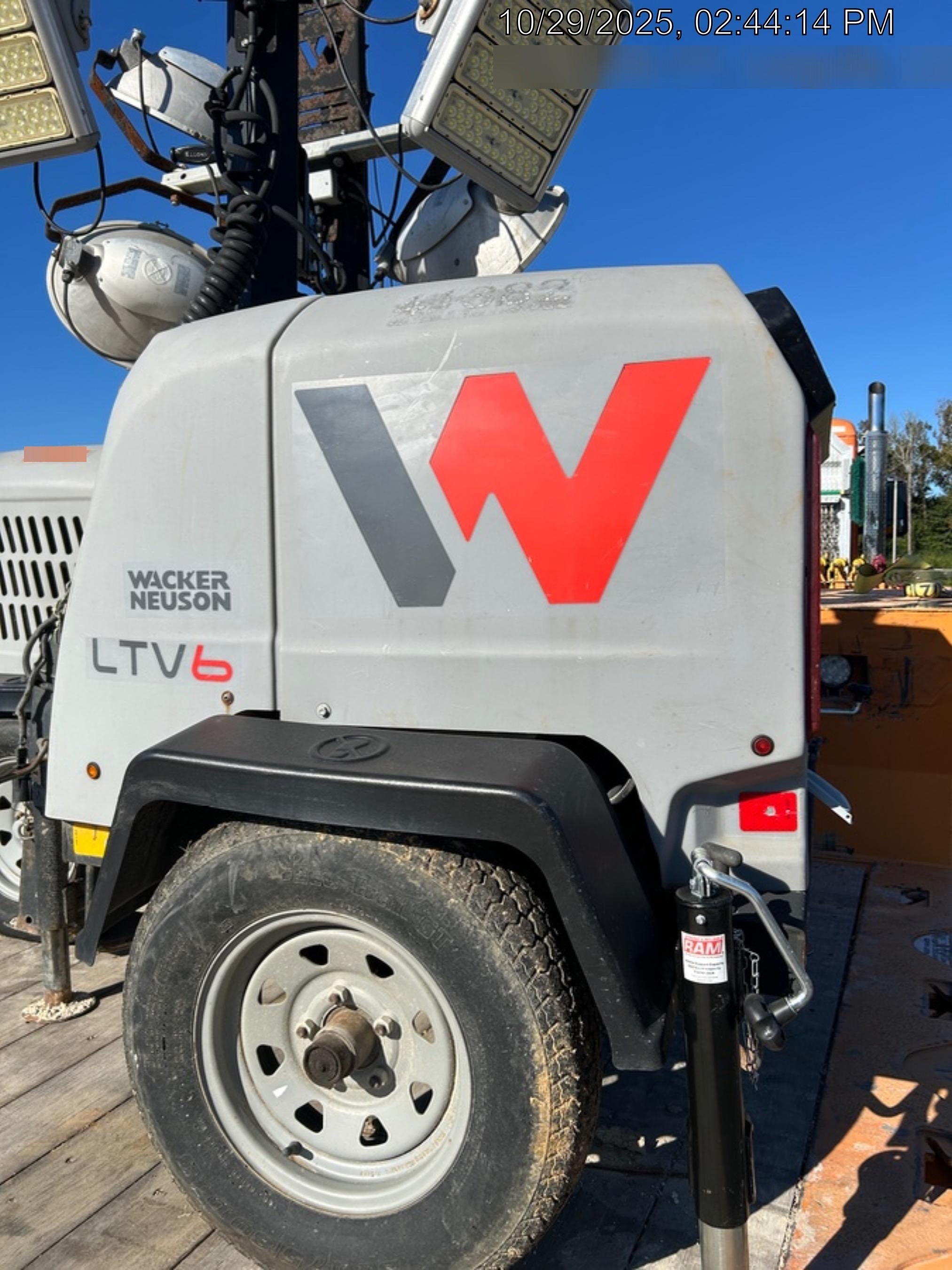2019 Wacker Neuson LTV6K-LED LED Lighting, ES Track Hardware, Fuel Level Sensor