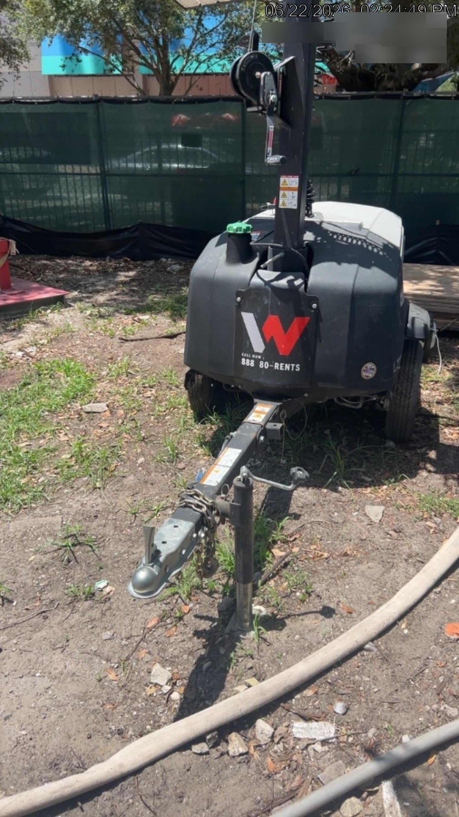 2024 Wacker Neuson LTT4 Diesel, Kohler KDW702, Deep Sea Controller, Auto Start, LED 320W, Bypass Outlet, T3