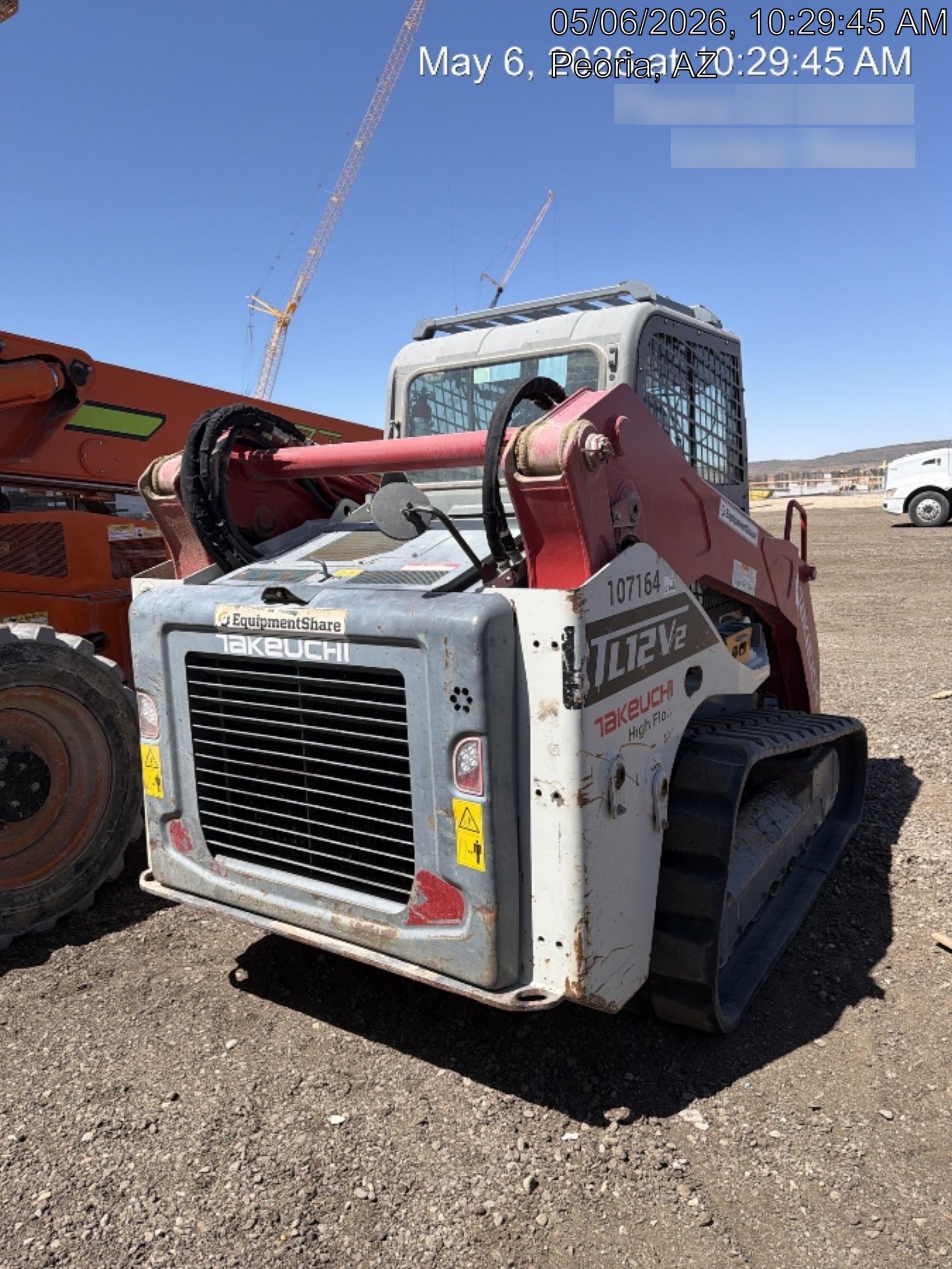 2020 Takeuchi TL12V2-CRH Cab, Rubber Track, & HF