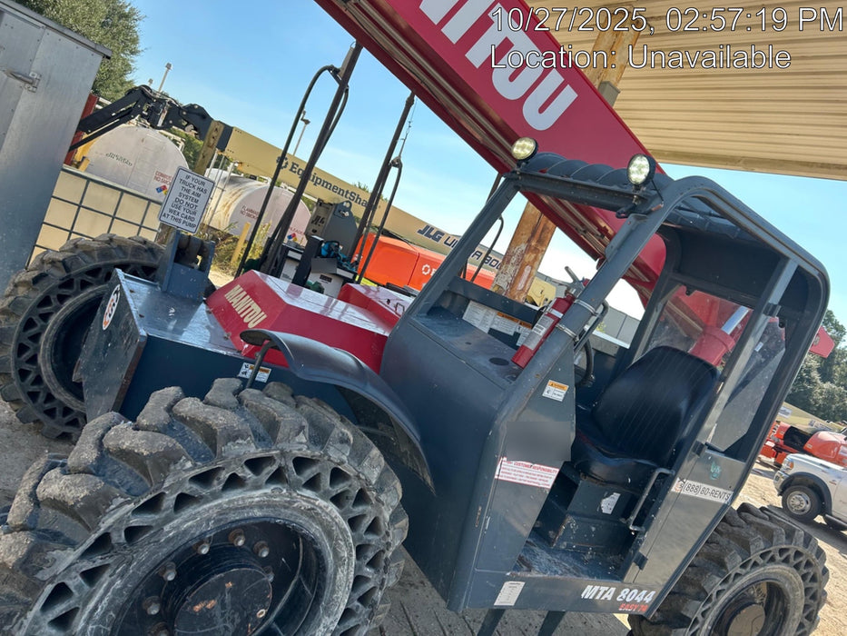 2018 Manitou MTA8044 MTA 8044 - 74 HP T4, Canopy, Worklights/Strobe, Beacon, 66" Carriage, 48" Forks, Solid Tires, Lift Hook, Aux Hydraulics