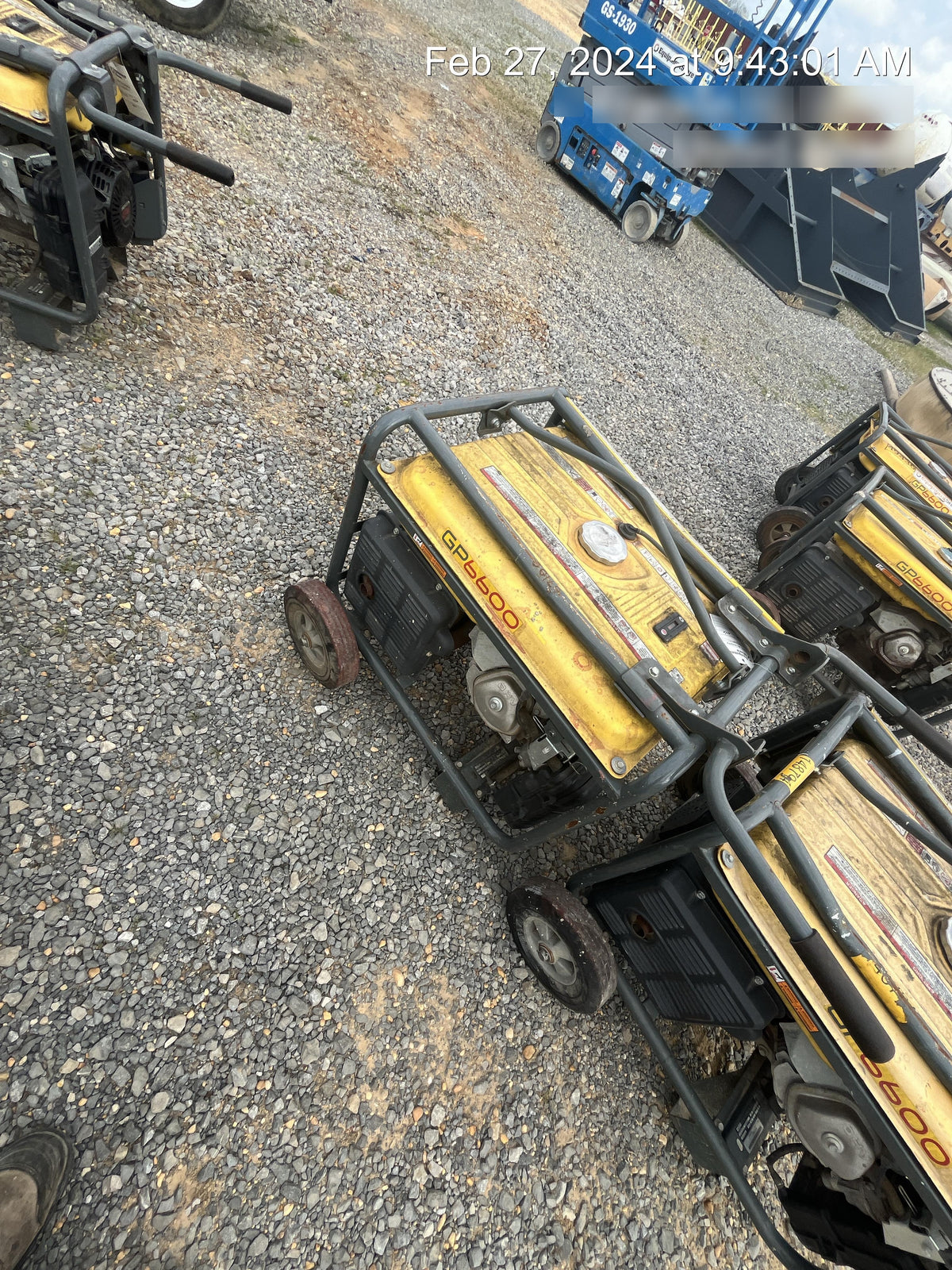 2020 Wacker Neuson GP6600A GP6600A GENERATOR,EPA, NON-CSA, WHEEL KIT