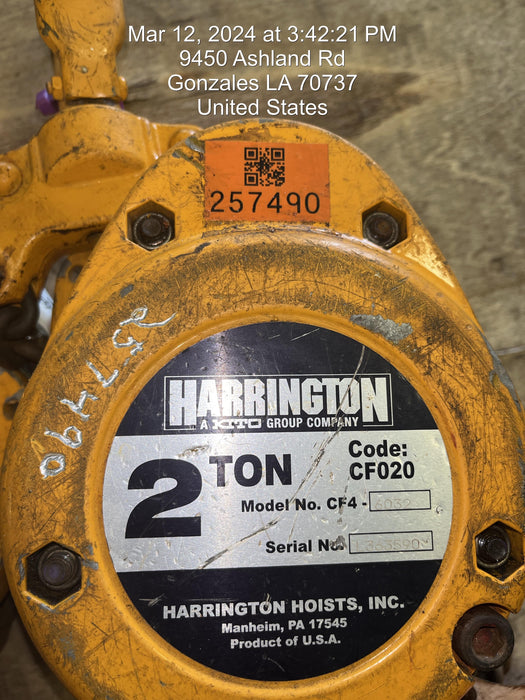 2022 HARRINGTON CF020-20