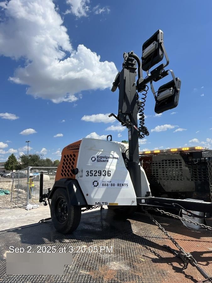 2023 Generac MLT2 Diesel, Flex Switch 120V Input, Powerzone Controller, (4) 320W LED Lights, 4kW Generator, 39.9 Gal Fuel Tank, 2" Ball, T3