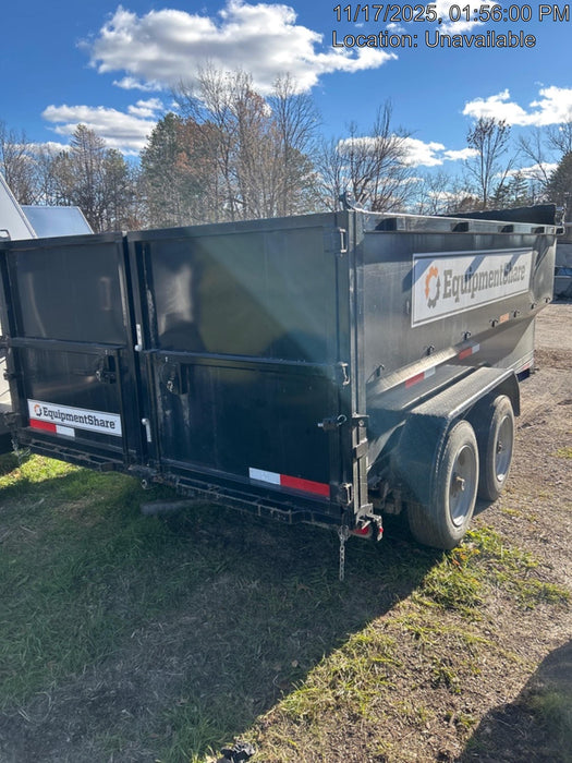 2024 TEXAS PRIDE TRAILERS 14'L x 7'W 5 Cu Yd Trunnion Hydraulic Dump