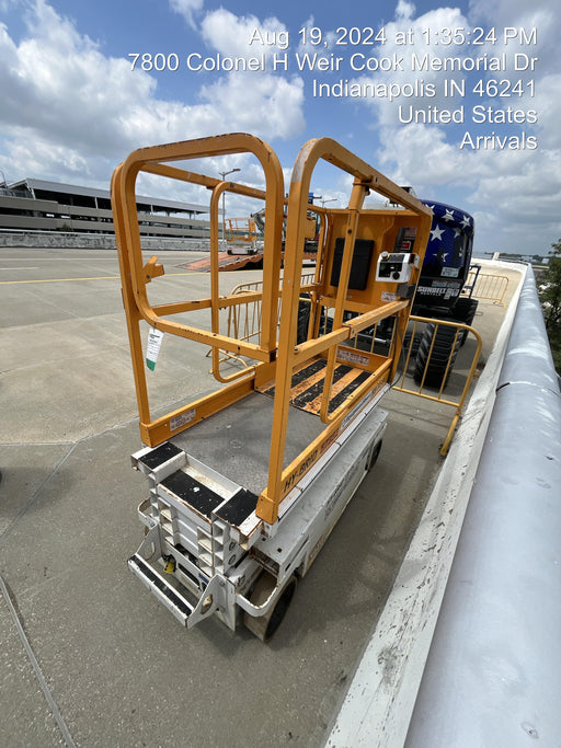 Custom Equipment HB-1430 Hy-Brid Scissor Lift
Platform capacity up to 670 lbs
Working height up to 20 ft
Weighs under 1,700 lbs
Non-marking wheels