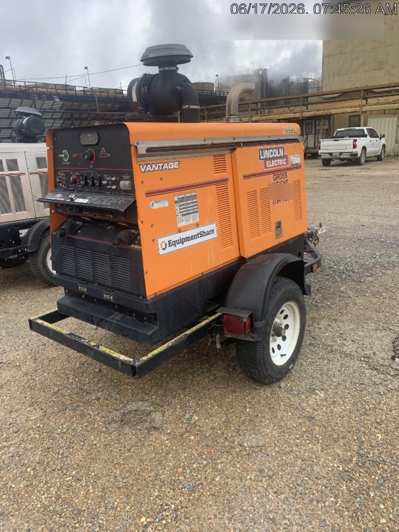 2021 Lincoln Electric Vantage 549X Ready Pak 3, ORANGE (includes trailer, cable rack, fender light kit)