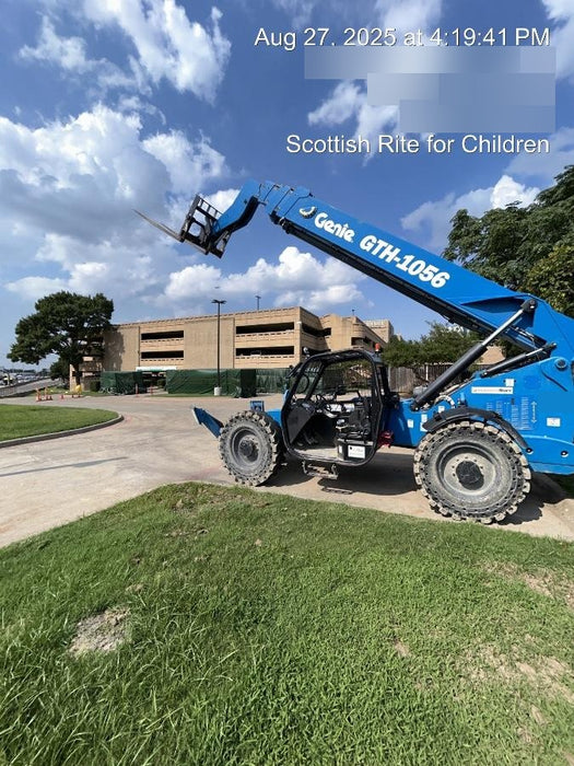 2018 Genie GTH-1056 Genie GTH-1056 w/Open ROPS, FF Tires, Work Light/Beacon, 60" Carriage and Forks