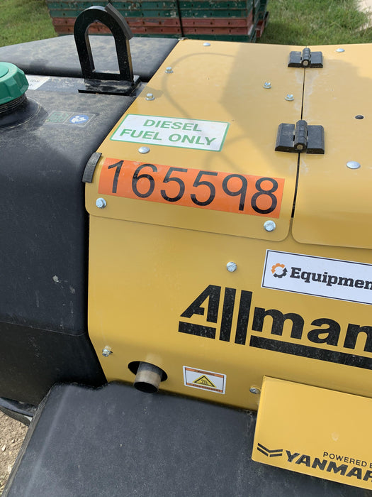 2021 Allmand NLV3GR (4) LED Light Fixture 350W, 23' Vertical Mast, 3kW Prime, Towable, Deep Sea L401, Leveling Jacks, Yanmar T4F 5.8hp