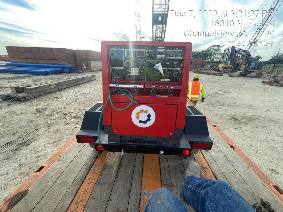 2022 Shindaiwa DGW400MDL Kubota D902 Engine, 23 HP, Dual Op Welder, Wire, Arc, Droop Stick, Tig, and CC Stick Functionality, Simulphase, 3 Phase and 1 Phase Gen Output, Single Axle NB Trlr, Slr Trckl Chrg 12V 12W, Fire Ext