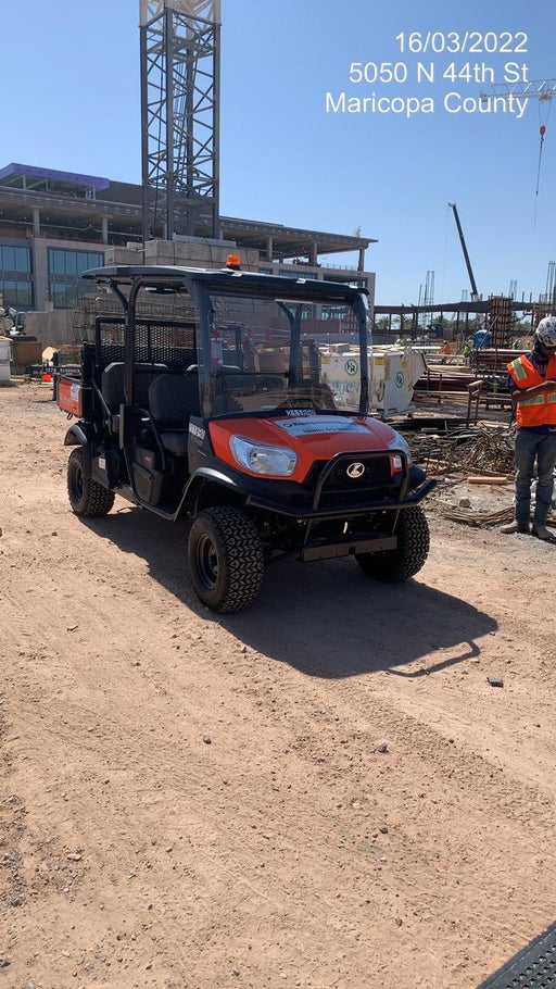2022 Kubota RTV-X1140W-H Plastic Canopy, Windshield Acrylic Clear, LED Strobe Light, Wire Harness Kit, Back up Alarm