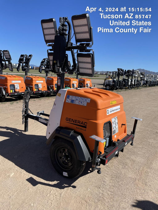 2024 Generac MLT2 Diesel, Flex Switch 120V Input, Powerzone Controller, 
(4) 320W LED Lights, 4kW Generator, 39.9 Gal Fuel Tank, 2" Ball, T3