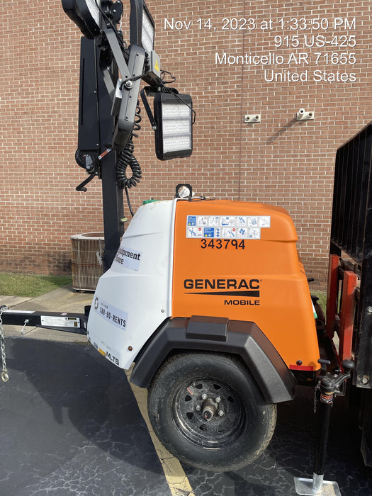 2023 Generac MLT2 Diesel, Flex Switch 120V Input, Powerzone Controller, (4) 320W LED Lights, 4kW Generator, 39.9 Gal Fuel Tank, 2" Ball, T3