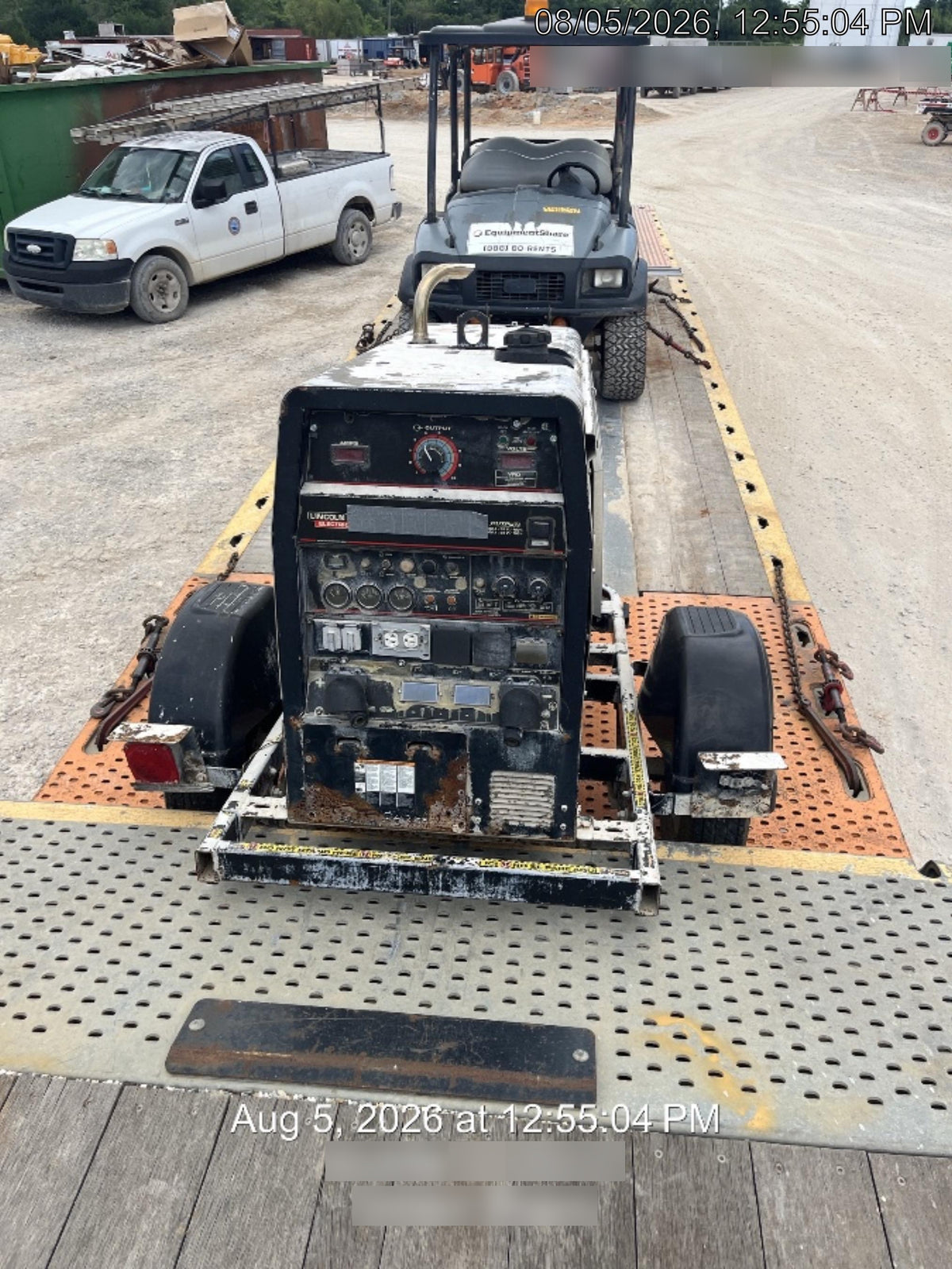 2019 Lincoln Electric Vantage 322 Welder Ready-Pak 3, Two wheel trailer, Fender and Light kit, Cable Rack