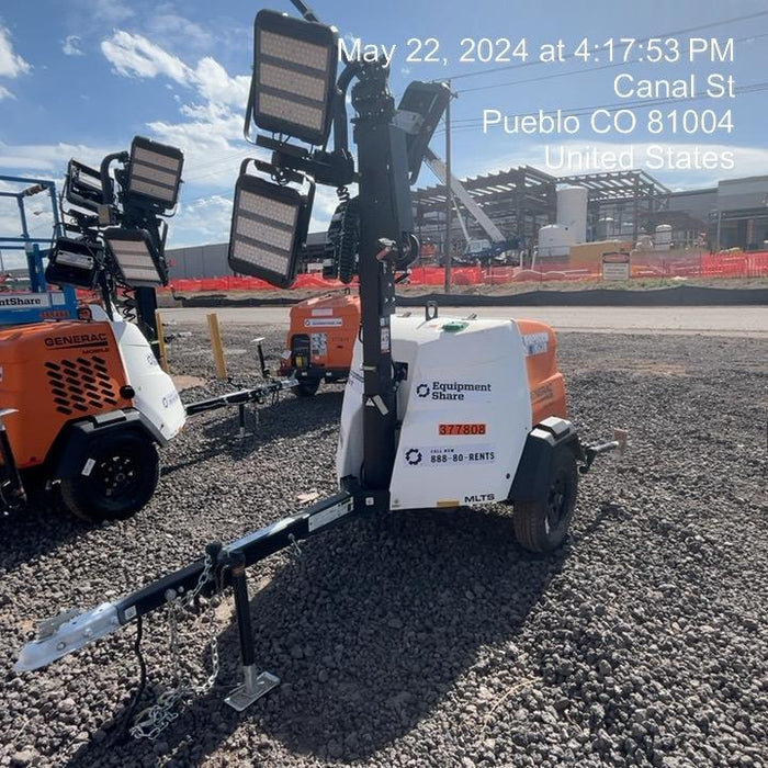 2023 Generac MLT2 Diesel, Flex Switch 120V Input, Powerzone Controller, 
(4) 320W LED Lights, 4kW Generator, 39.9 Gal Fuel Tank, 2" Ball, T3