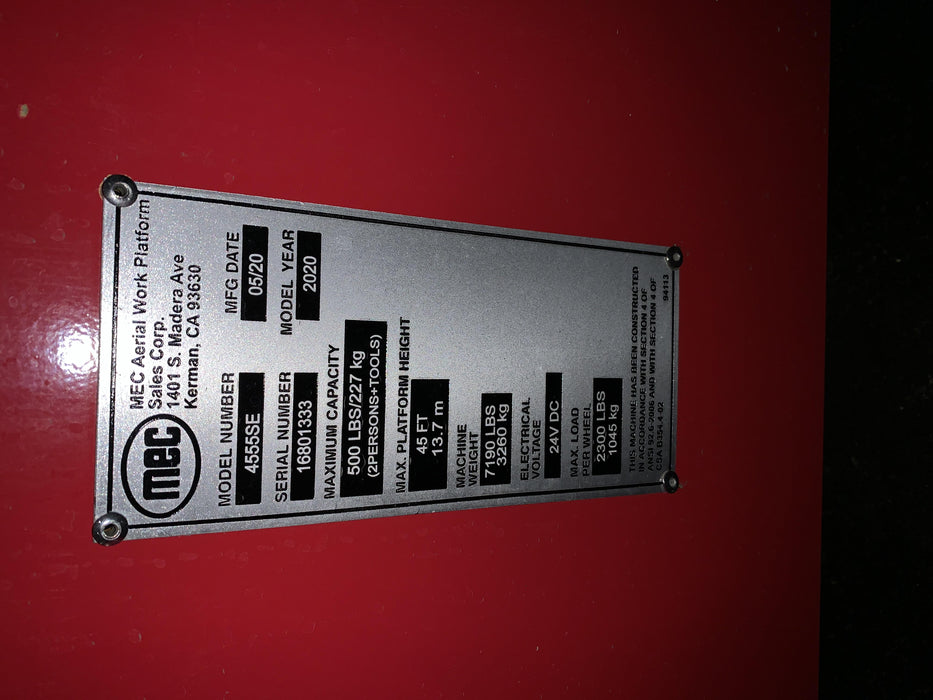 2020 MEC 4555SE