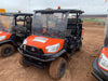 2022 Kubota RTV-X1140W-H Plastic Canopy, Windshield Acrylic Clear, LED Strobe Light, Wire Harness Kit, Back up Alarm