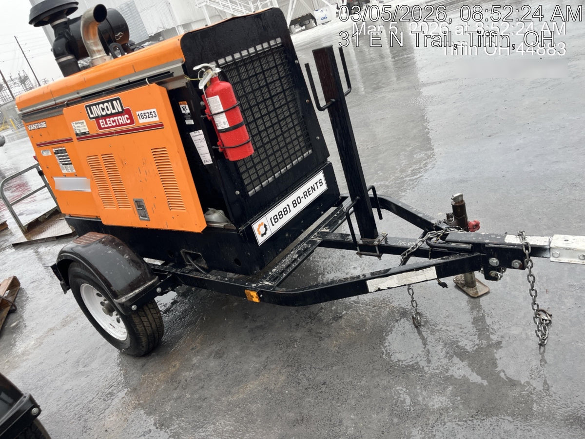 2021 Lincoln Electric Vantage 549X Ready Pak 3, ORANGE (includes trailer, cable rack, fender light kit)