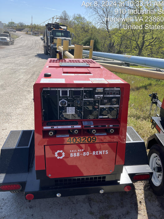 2024 Shindaiwa DGW400MDL Kubota D902 Engine, 23 HP, Dual Op Welder, Wire, Arc, Droop Stick, Tig, and CC Stick Functionality, Simulphase, 3 Phase and 1 Phase Gen Output, Single Axle NB Trlr, Slr Trckl Chrg 12V 12W, Fire Ext