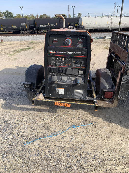 2021 Lincoln Electric Vantage 322 Vantage 322 Ready Pak 3 w/ Decals, ORANGE (includes trailer, cable rack, fender light kit) NO Telematics