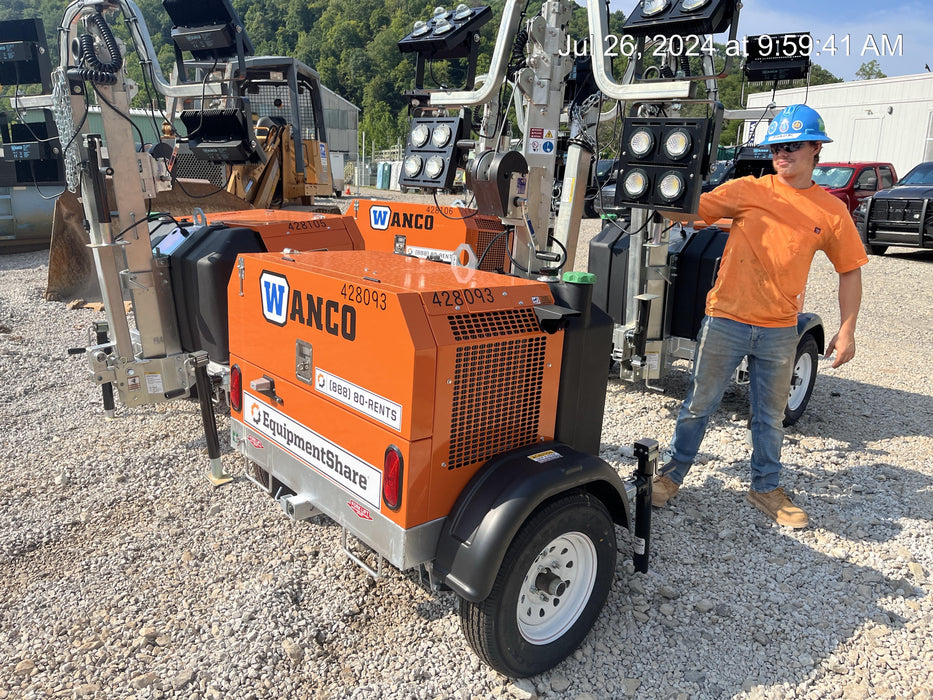 2024 Wanco WLTT-4MM4K Diesel, Deep Sea Controller, Shore Power Plug, Auto Start, (4) 350W LED Floodlights, 4kW Generator, 60 Gal Fuel Tank, 2" Ball, T3