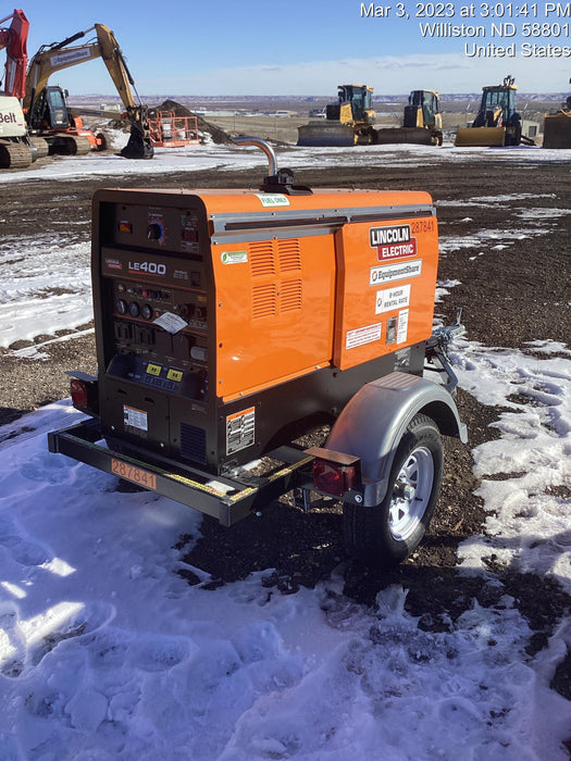 2023 Lincoln Electric LE400 Kubota V1505, Trlr, Cable Rack, Light Kit, ES Decals, T3