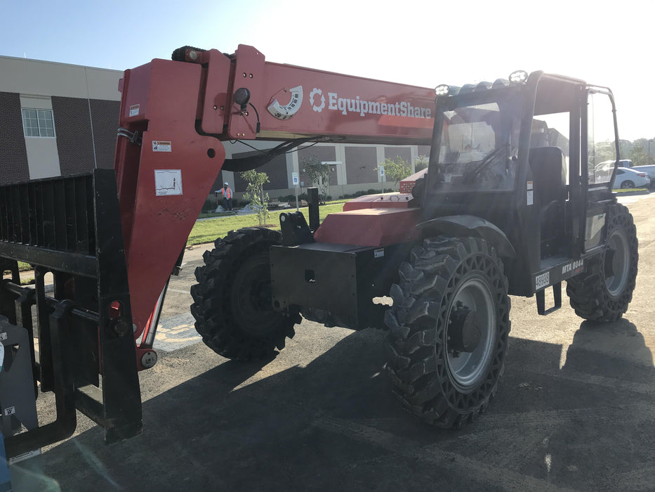 2020 Manitou MTA8044 74hp T4F, Cab/Heat/Air, Cab and Boom LED work lights, Auxiliary Hydraulics, Solid Tires, Amber strobe, Lift Hook w/66" Carriage, 60" Forks
