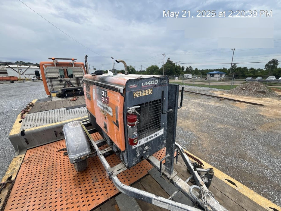 2022 Lincoln Electric LE400 Kubota V1505, Trlr, Cable Rack, Light Kit, ES Decals, T3