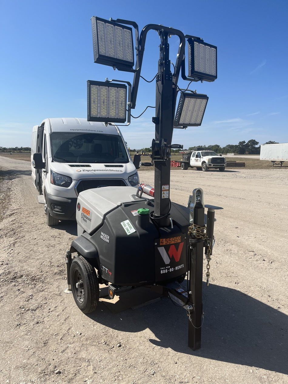 2024 Wacker Neuson LTT4 Diesel, Kohler KDW702, Deep Sea Controller, Auto Start, LED 320W, Bypass Outlet, T3