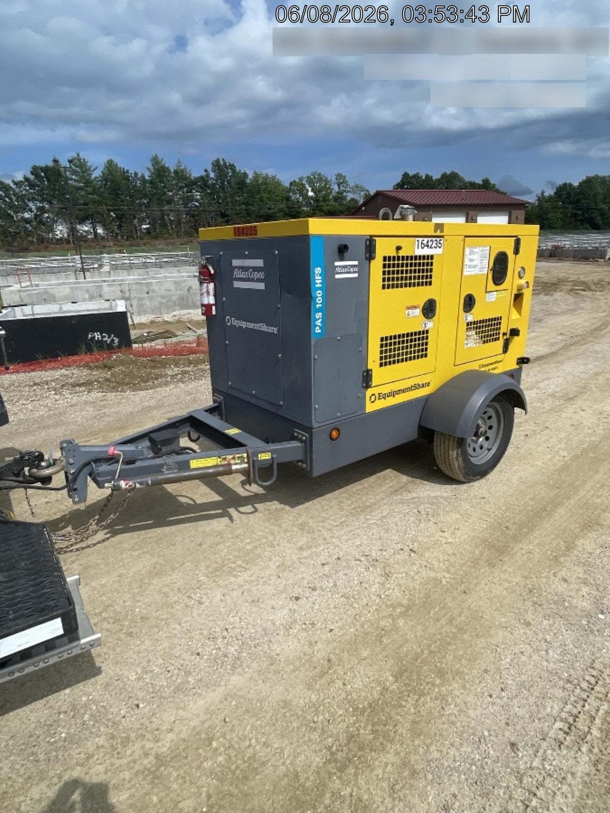 2021 ATLAS COPCO PAS 100 HF CS Enclosed