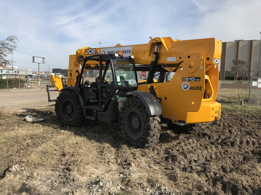2019 JCB 510-56 Canopy, 74 HP, Solid Tires, STD Worklight, Beacon, Aux Hydraulics, Lifting Eye, Back up Alarm w/66" Carriage/60" Forks